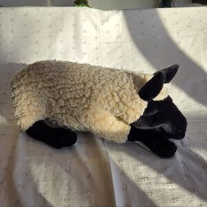 Folkmanis Puppets Plush Black Sheep Stuffed Animal - Cream and Black